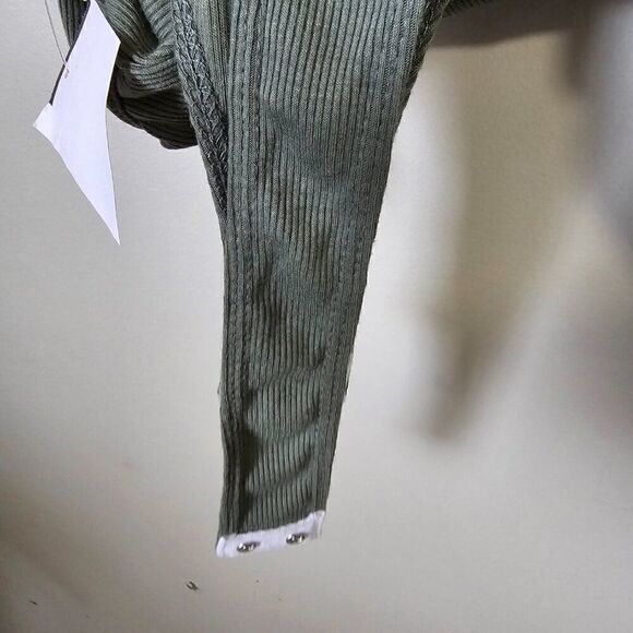 NWT MOA MOA SAGE GREEN BODYSUIT TANK TOP SIZE L - Picture 8 of 9